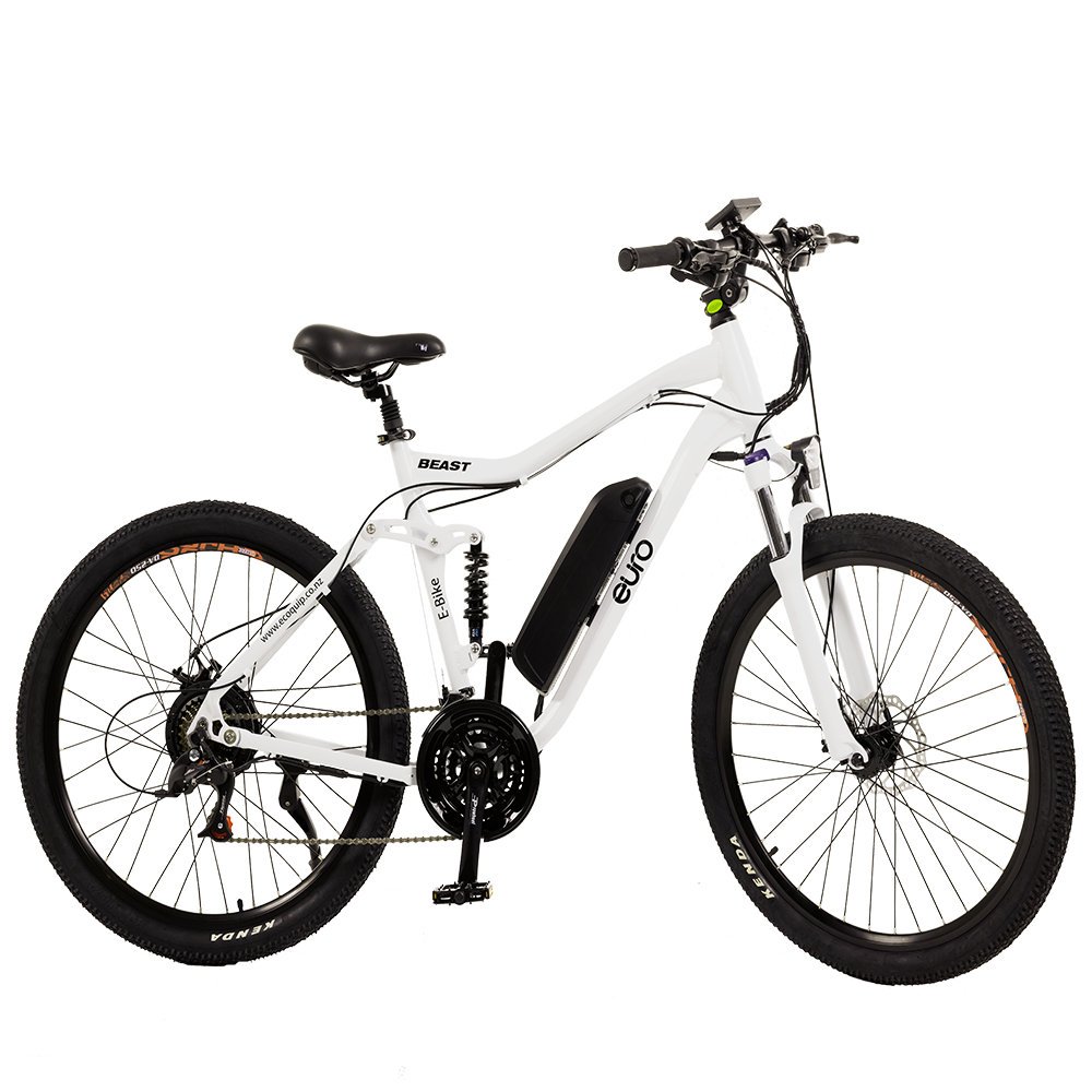 Euro Beast 27.5 Inch – White - Electric Bikes, New Zealand : EcoQuip ...