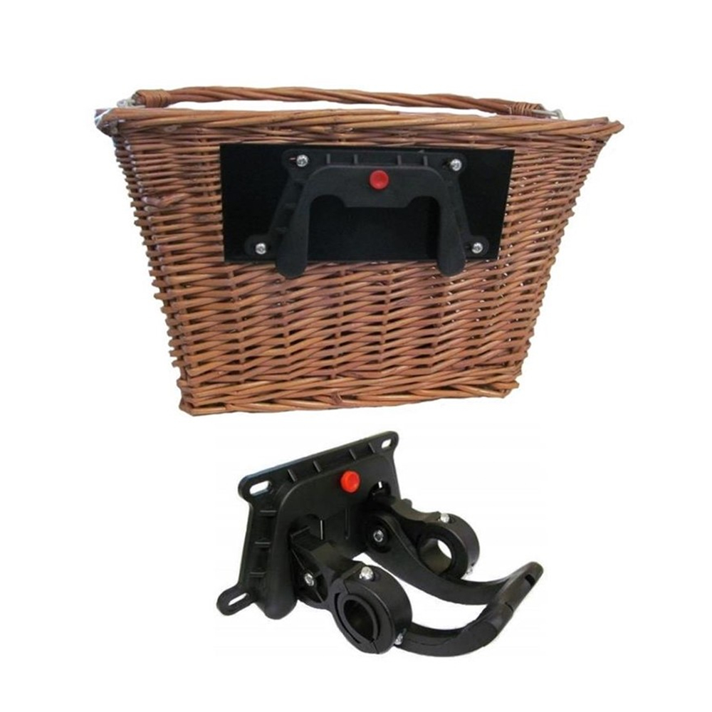 Cane Bike Basket with QR Bracket EcoQuip EBikes New Zealand